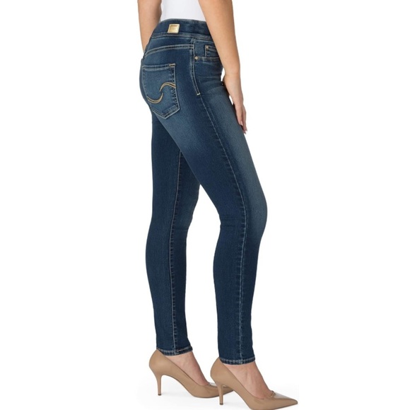 Levis Denim Pull up Jeans Comfy Elastic Stretch Size 27 x 28 Legging - Picture 12 of 13